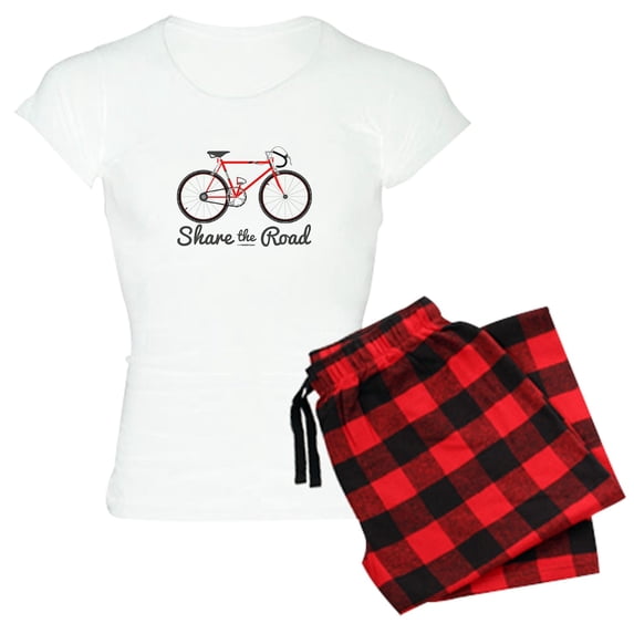 CafePress - Share The Road Pajamas - Women's Light Pajamas
