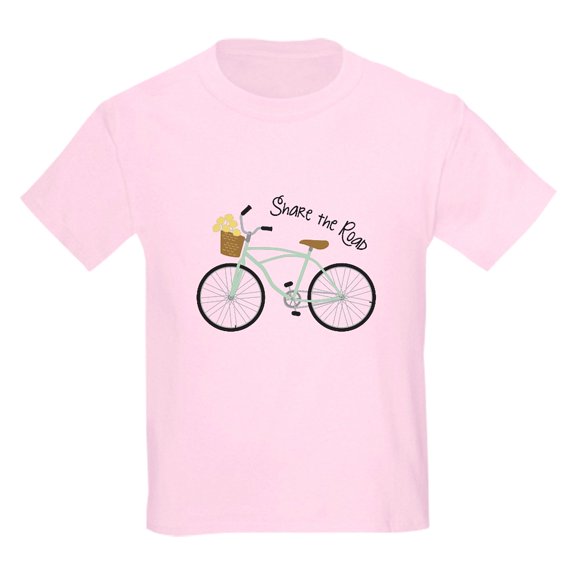 CafePress - Share The Road T Shirt - Light T-Shirt Kids XS-XL