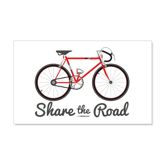 CafePress - Share The Road Wall Decal - 20x12 Wall Decal