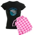 thumbnail image 1 of CafePress - Shark Bait Women's Dark Pajamas - Women's Short Sleeve Print T-Shirt and Pants Dark Cotton Pajama Set, 1 of 7