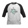 thumbnail image 1 of CafePress - Shark Birthday Baseball Jersey - Kids Cotton Baseball Jersey, 3/4 Sleeve Shirt, 1 of 4