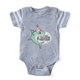 thumbnail image 1 of CafePress - Shark Birthday - Cute Infant Baby Football Bodysuit, 1 of 3