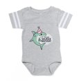 thumbnail image 1 of CafePress - Shark Birthday - Cute Infant Baby Football Bodysuit, 1 of 3