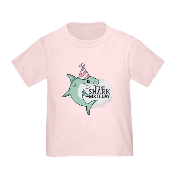 CafePress - Shark Birthday T Shirt - Cute Toddler T-Shirt, 100% Cotton