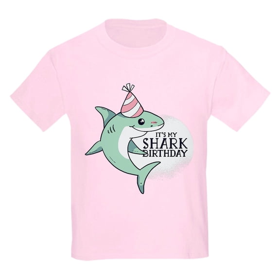 CafePress - Shark Birthday T Shirt - Light T-Shirt Kids XS-XL