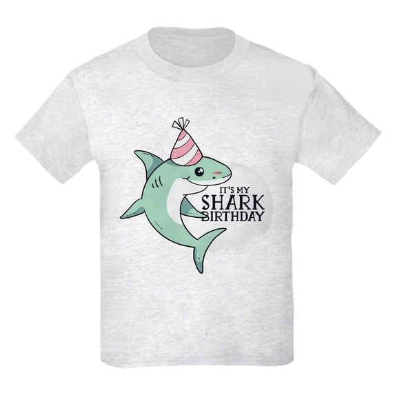 CafePress - Shark Birthday T Shirt - Light T-Shirt Kids XS-XL