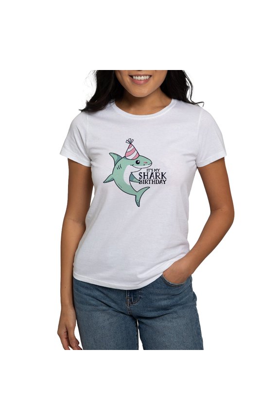 - Shark Birthday T Shirt - Women's Classic T-Shirt