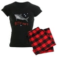 thumbnail image 1 of CafePress - Shark Bite Me Women's Dark Pajamas - Women's Short Sleeve Print T-Shirt and Pants Dark Cotton Pajama Set, 1 of 7