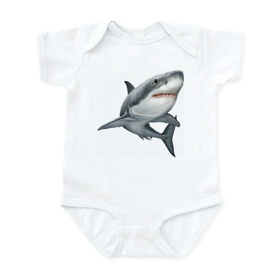 CafePress - Shark Body Suit - Baby Light Bodysuit, Size Newborn - 24 Months