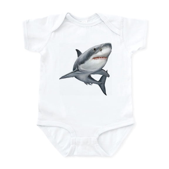 CafePress - Shark Body Suit - Baby Light Bodysuit, Size Newborn - 24 Months