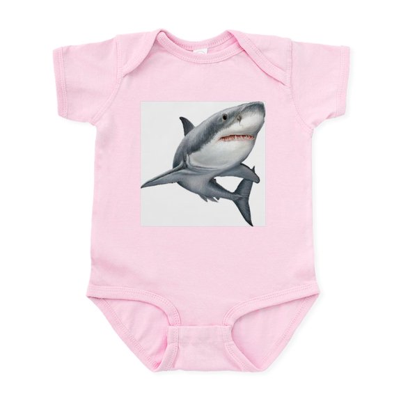 CafePress - Shark Body Suit - Baby Light Bodysuit, Size Newborn - 24 Months