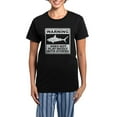 thumbnail image 1 of CafePress - Shark Does Not Play Nicely Women's Dark Pajamas - Women's Short Sleeve Print T-Shirt and Pants Dark Cotton Pajama Set, 1 of 7