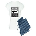 thumbnail image 1 of CafePress - Shark Does Not Play Nicely - Women's Light Pajamas, 1 of 1