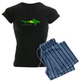 thumbnail image 1 of CafePress - Shark Nitrox Diving Flag Women's Dark Pajamas - Women's Short Sleeve Print T-Shirt and Pants Dark Cotton Pajama Set, 1 of 7