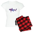thumbnail image 1 of CafePress - Shark Pajamas - Women's Short Sleeve Print T-Shirt and Pants Light Cotton Pajama Set, 1 of 7