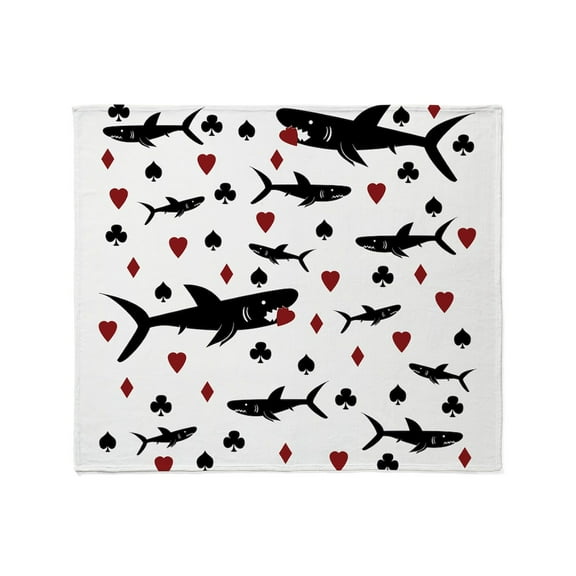 CafePress - Shark Throw Blanket - Soft Fleece Throw Blanket, 50"x60" Stadium Blanket