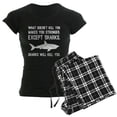 thumbnail image 1 of CafePress - Sharks Will Kill You Women's Dark Pajamas - Women's Short Sleeve Print T-Shirt and Pants Dark Cotton Pajama Set, 1 of 7