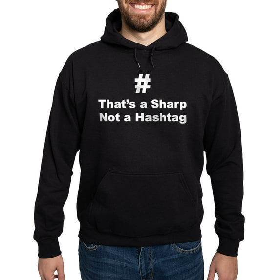 CafePress - Sharp Not Hashtag Hoodie - Pullover Hoodie, Classic, Comfortable Hooded Sweatshirt