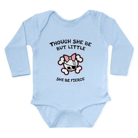 CafePress - She Be Fierce Body Suit - Long Sleeve Cotton Baby Bodysuit