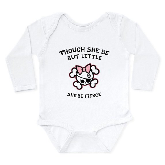 CafePress - She Be Fierce Body Suit - Long Sleeve Cotton Baby Bodysuit