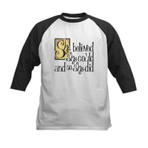 CafePress - She Believed She Could Baseball Jersey - Kids Cotton Baseball Jersey, 3/4 Sleeve Shirt