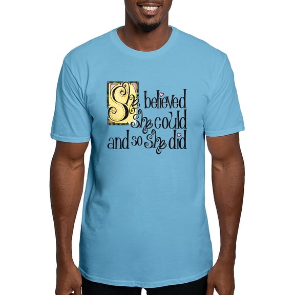 CafePress - She Believed She Could T Shirt - Fitted T-Shirt, Vintage Fit Soft Cotton Tee