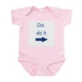 thumbnail image 1 of CafePress - She Did It Right Infant Bodysuit - Baby Light Bodysuit, Size Newborn - 24 Months, 1 of 4