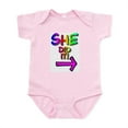 thumbnail image 1 of CafePress - She Did It! (Right) Infant Creeper - Baby Light Bodysuit, Size Newborn - 24 Months, 1 of 4