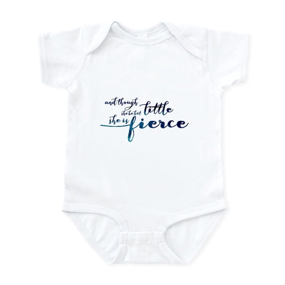 CafePress - She Is Fierce Infant Bodysuit - Baby Light Bodysuit, Size Newborn - 24 Months