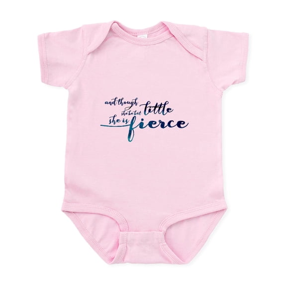 CafePress - She Is Fierce Infant Bodysuit - Baby Light Bodysuit, Size Newborn - 24 Months
