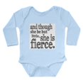 thumbnail image 1 of CafePress - She Is Fierce Shakespeare Long Sleeve Infant Bodys - Long Sleeve Cotton Baby Bodysuit, 1 of 4
