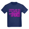thumbnail image 1 of CafePress - She Is Fierce Stamped Pink T Shirt - Dark T-Shirt Kids XS-XL, 1 of 4