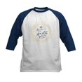 thumbnail image 1 of CafePress - She Leaves A Little Sparkle Faux Gold Baseball Jer - Kids Cotton Baseball Jersey, 3/4 Sleeve Shirt, 1 of 4
