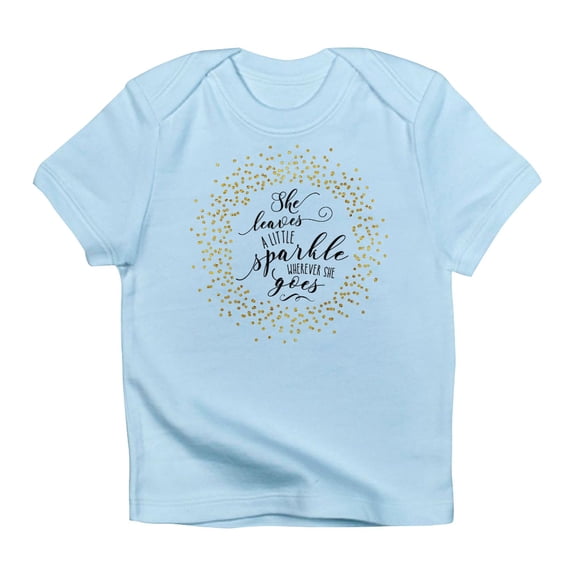 CafePress - She Leaves A Little Sparkle Faux Gold T Shirt - Infant T-Shirt
