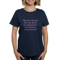 thumbnail image 1 of CafePress - She Was Warned. Nevertheless She Persisted T Shirt - Women's Traditional Fit Dark T-Shirt, 1 of 4