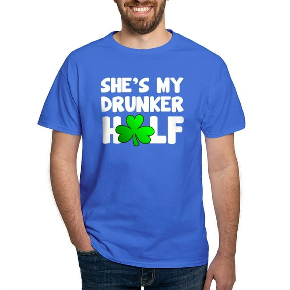 CafePress - She's My Drunker Half T Shirt - Men's Classic Graphic Cotton T-Shirt