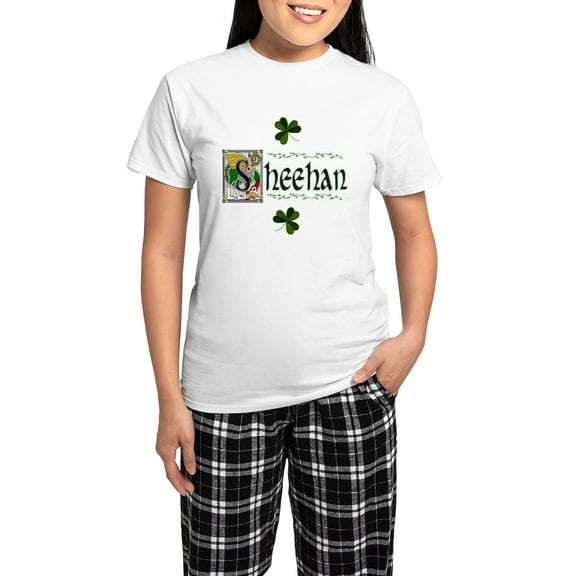 CafePress - Sheehan Celtic Dragon Women's Light Pajamas - Women's Short Sleeve Print T-Shirt and Pants Light Cotton Pajama Set