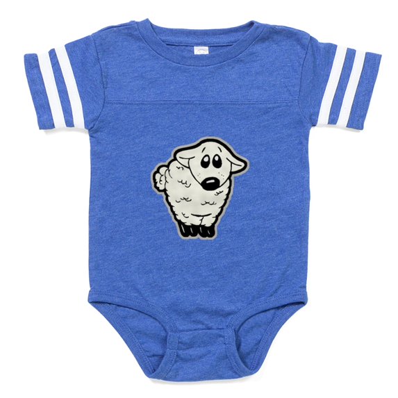 CafePress - Sheep 1 FIN - Cute Infant Baby Football Bodysuit