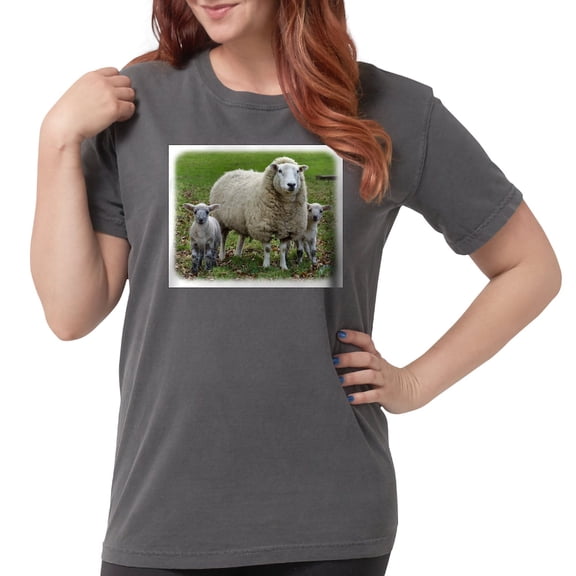 CafePress - Sheep 9R12D 35 Women's Comfort Colors® T Shirt - Womens Comfort Colors® Shirt
