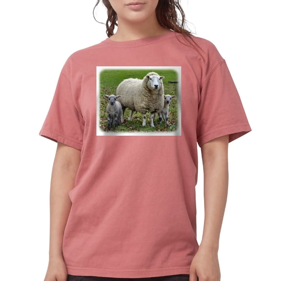 CafePress - Sheep 9R12D 35 Women's Comfort Colors® T Shirt - Womens Comfort Colors® Shirt