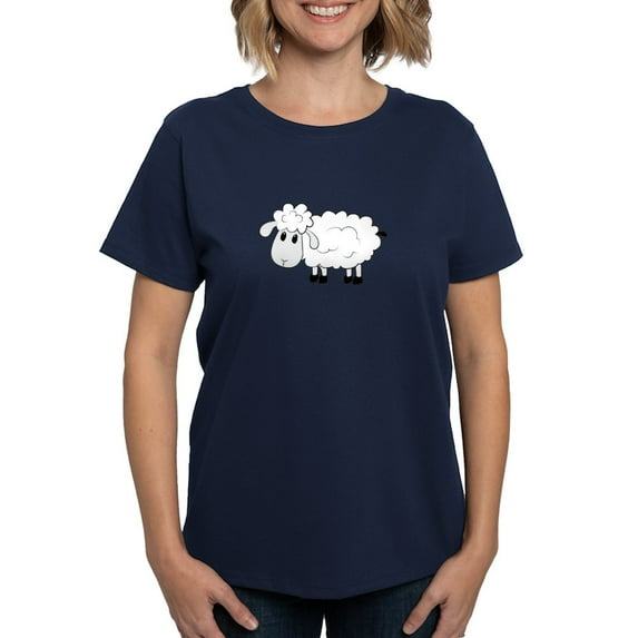 CafePress - Sheep T Shirt - Women's Traditional Fit Dark T-Shirt