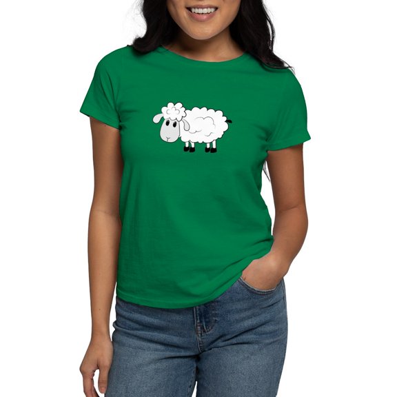 CafePress - Sheep T Shirt - Women's Traditional Fit Dark T-Shirt