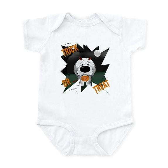 CafePress - Sheepdog Devil Halloween Infant Bodysuit - Baby Light Bodysuit, Size Newborn - 24 Months