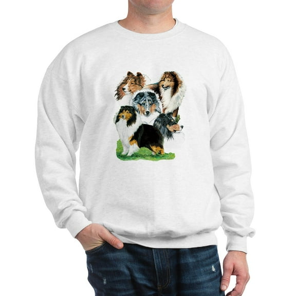 CafePress - Sheltie Group Sweatshirt - Crew Neck Sweatshirt