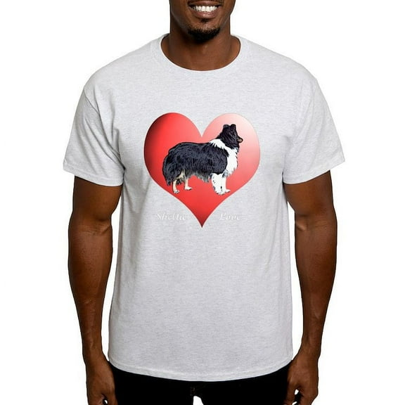 CafePress - Sheltie Love Dark Men's Value T Shirt - Men's Classic Graphic T-Shirt