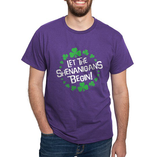 CafePress - Shenan_White T Shirt - Men's Classic Cotton T-Shirts