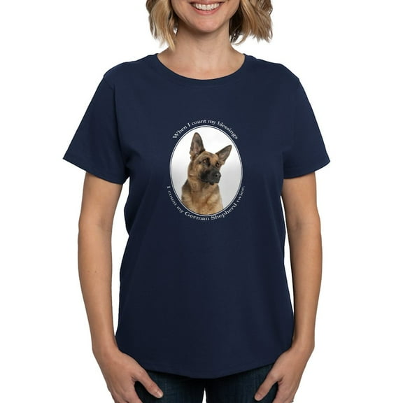 CafePress - Shepherd Blessings Women's Dark T Shirt - Women's Traditional Fit Dark T-Shirt