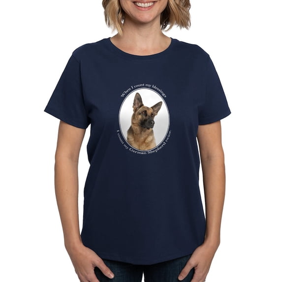 CafePress - Shepherd Blessings Women's Dark T Shirt - Women's Traditional Fit Dark T-Shirt