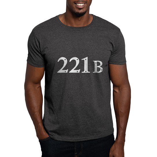 CafePress - Sherlock 221B Dark T Shirt - Men's Classic Cotton T-Shirts