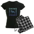 thumbnail image 1 of CafePress - Shetland Sheepdog Lattice Women's Dark Pajamas - Women's Short Sleeve Print T-Shirt and Pants Dark Cotton Pajama Set, 1 of 7